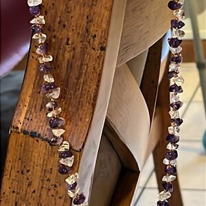 Natural Stone Necklace & Bracelet Set